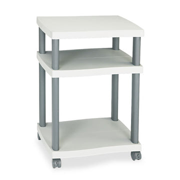 Safco® Wave Design Printer Stand, Two-shelf, 20w X 17.5d X 11.5h, Charcoal Gray freeshipping - TVN Wholesale
